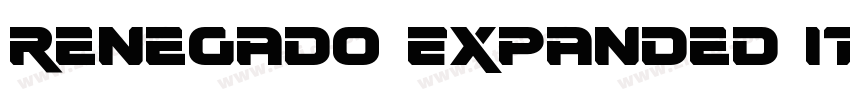 Renegado Expanded It字体转换
